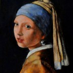 Das Mädchen mit dem Perlenohrring (nach Vermeer)