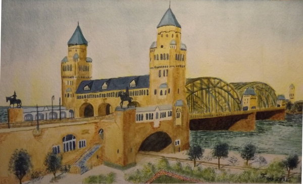 Hohenzollernbrücke um 1900
