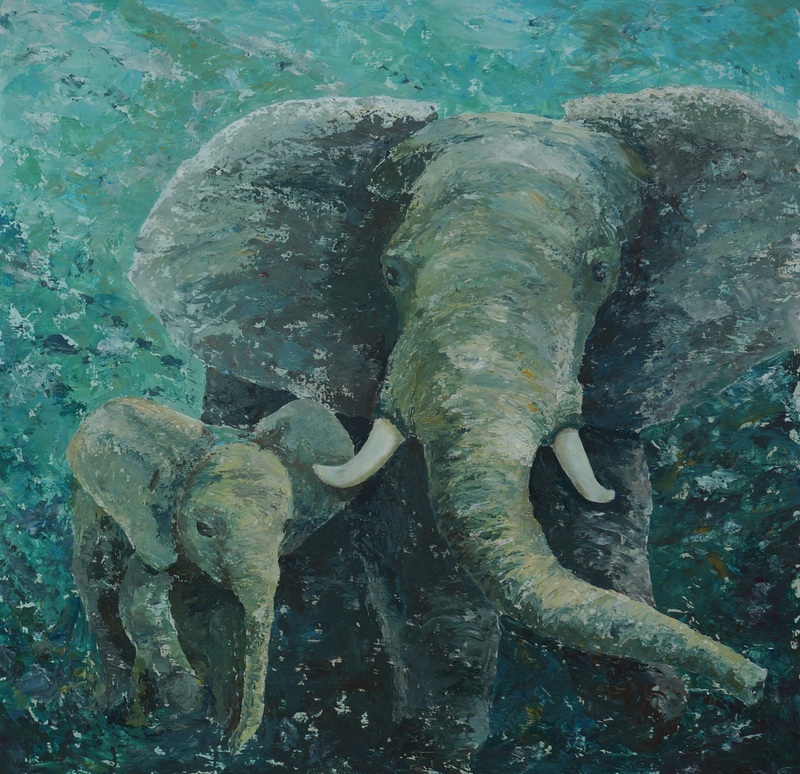 Der Elefant und sein Baby