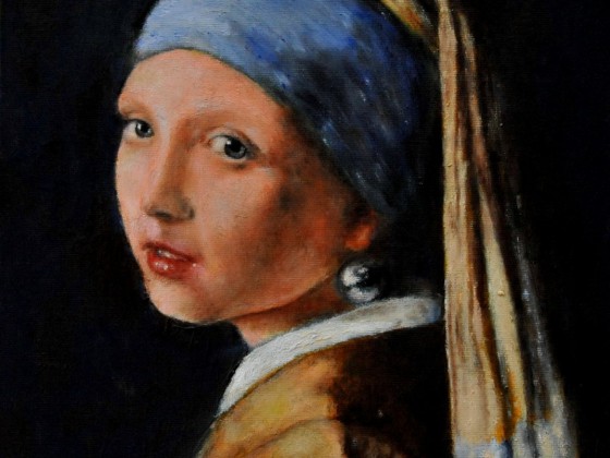 Das Mädchen mit dem Perlenohrring (nach Vermeer)